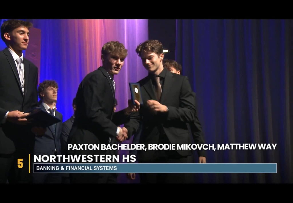 Northwestern student accepting award