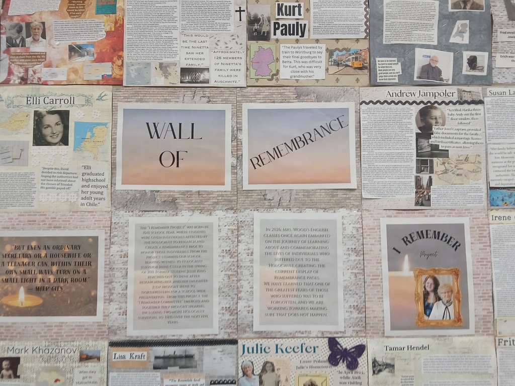 "I Remember" project display