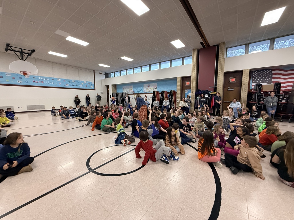 Students learning about One School, One Book