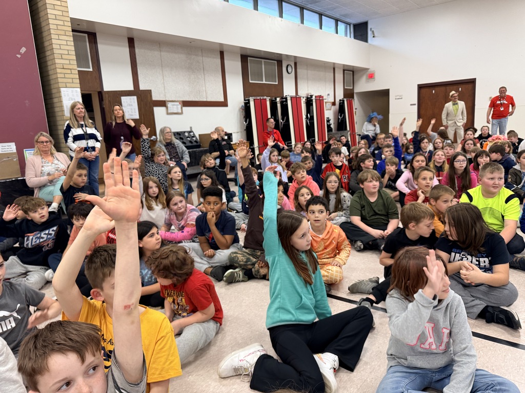 Students learning about One School, One Book