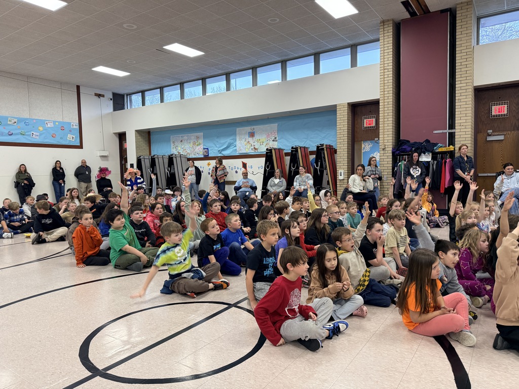 Students learning about One School, One Book