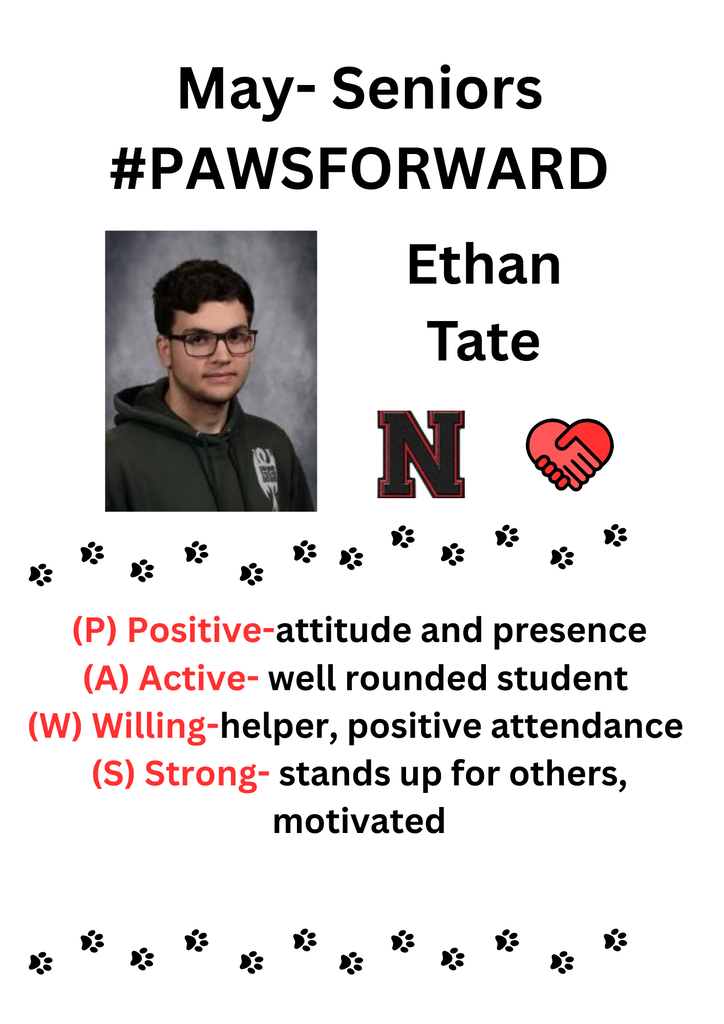 Ethan Tate-May PAWS Fprward Winner