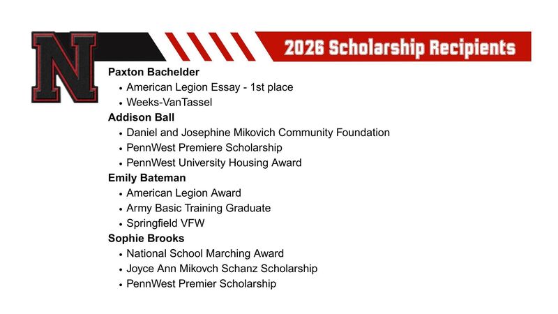 Bachelder Ball Bateman Brooks Scholarships Received