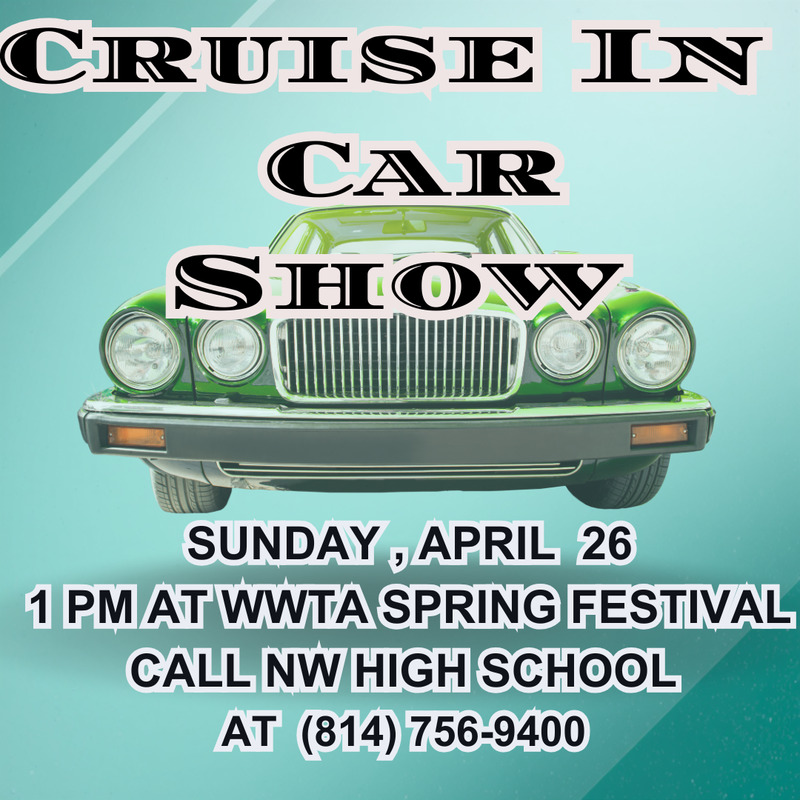 Cruise in Car Show April 26, 2026