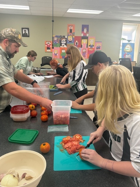 Preparing the ingredients