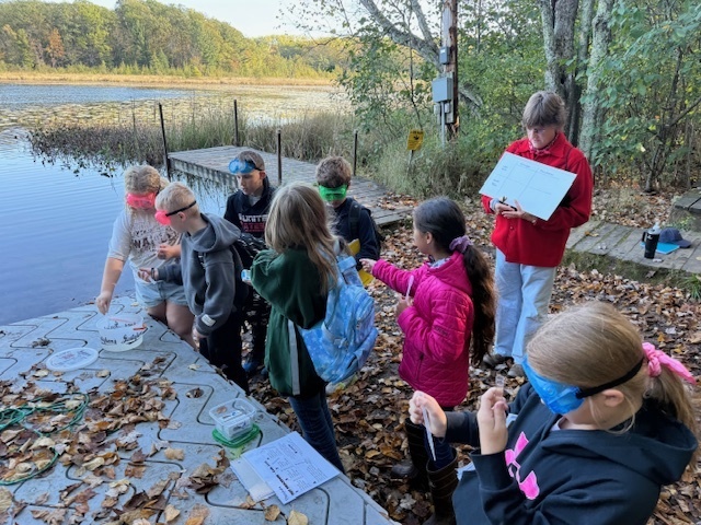 Testing for phosphorus and nitrogen in the water
