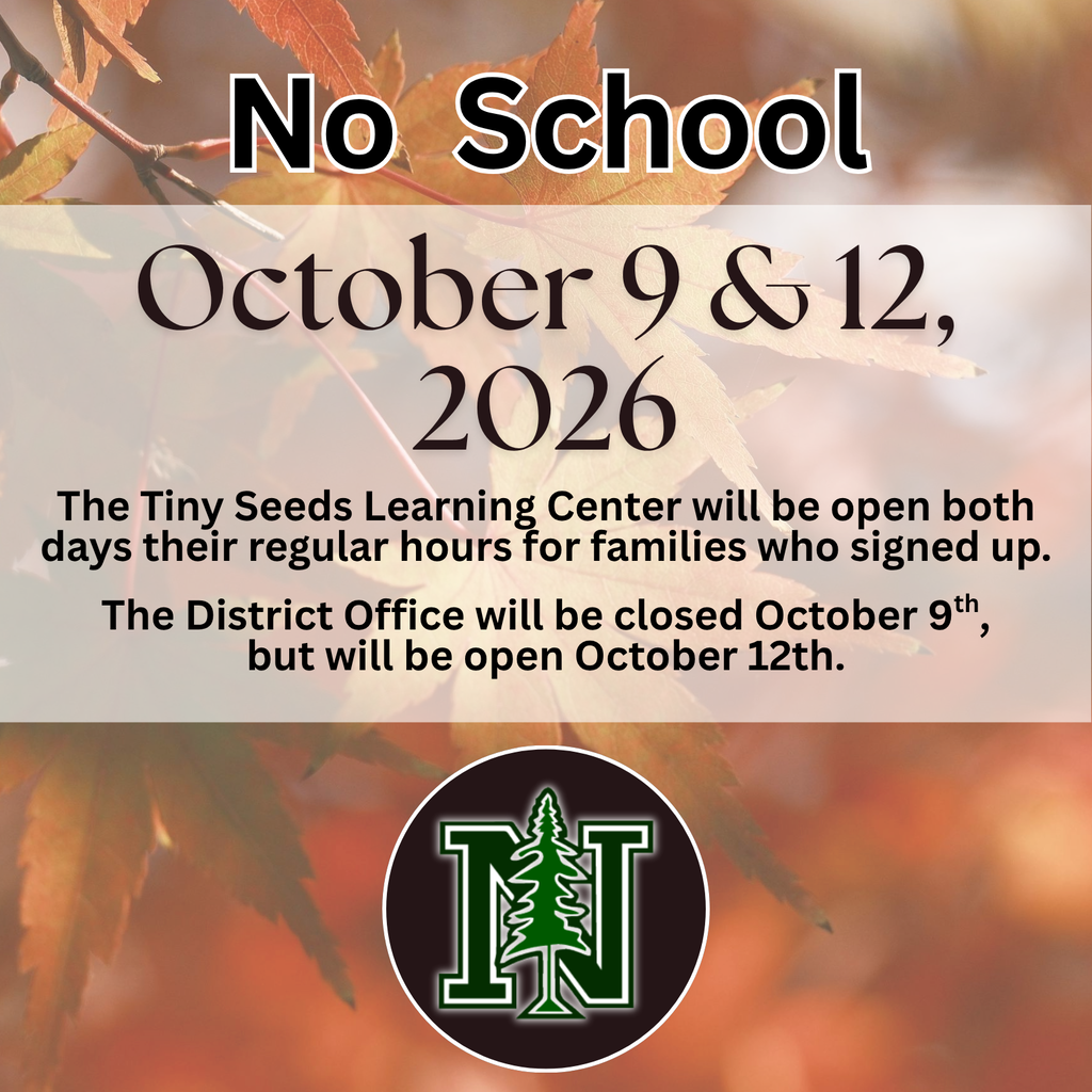 No School - October 9 & 12, 2026