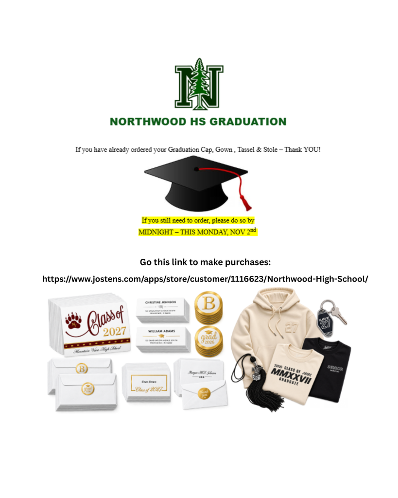 Class of 2027 Jostens Information