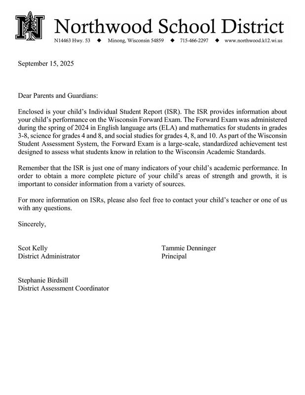Forward ISR Letter 2025