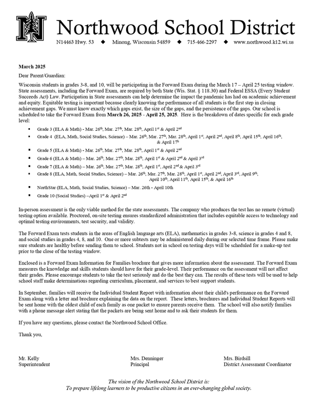 Forward ISR Letter 2025