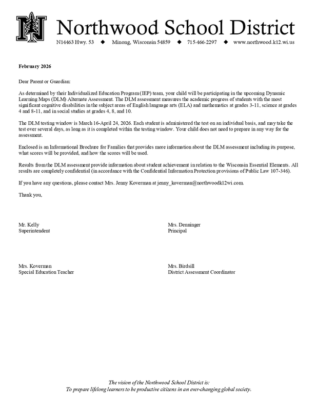 DLM Parent Letter 2026