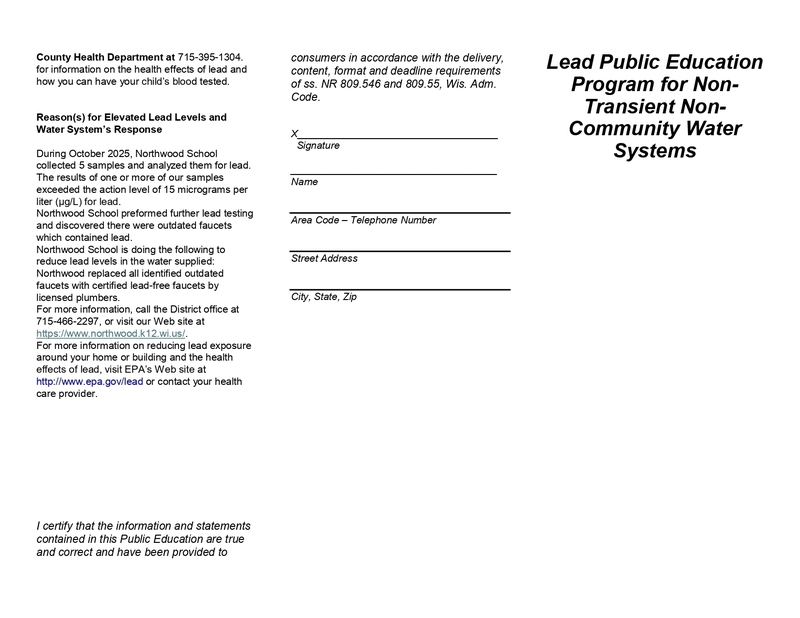 Public Education Brochure