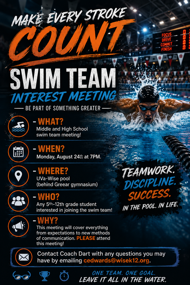 swim team flyer