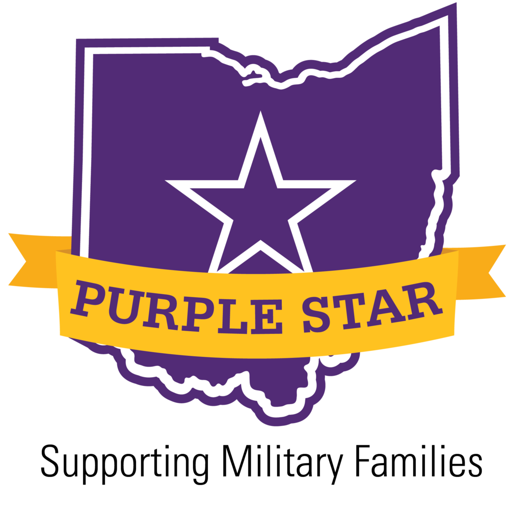 purple ohio with star