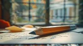 close up of a pencil