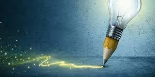 pencil with light bulb
