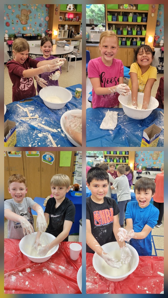 kids with slime