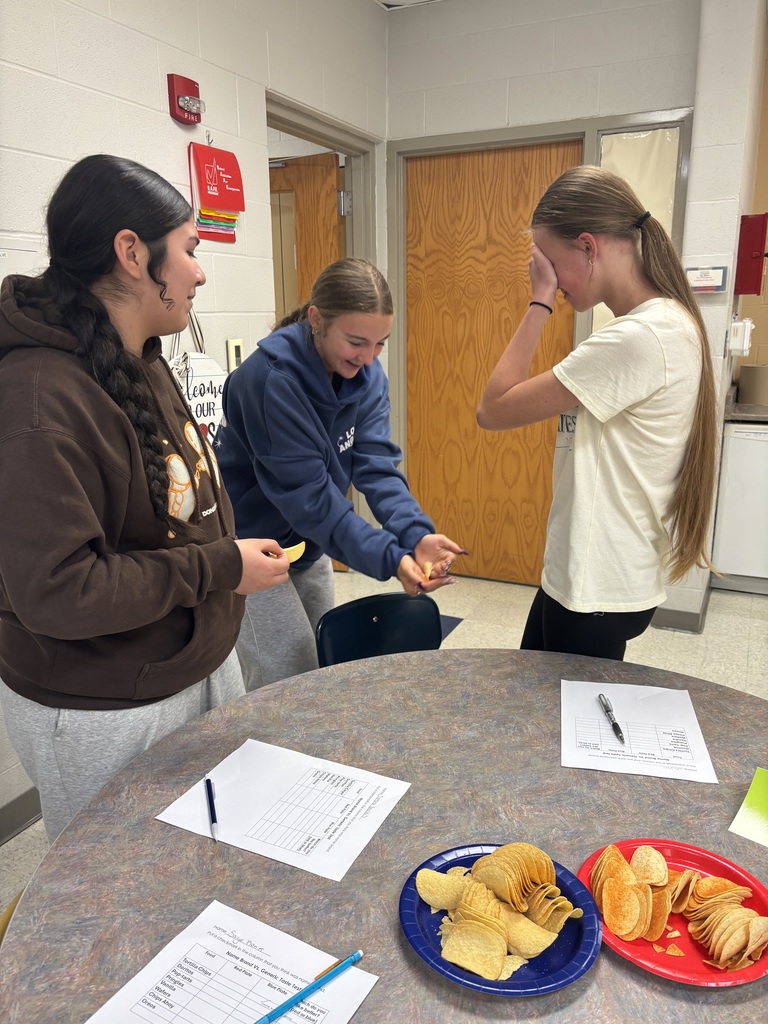 Students in Mrs. Schlotterers Foods classes learned about the various different reasons people eat the foods they eat. One factor is cost of food. Students did a blind taste test and guessed which snack was the generic brand and which was name brand. Many students reported that some generic brands were better than name brand!