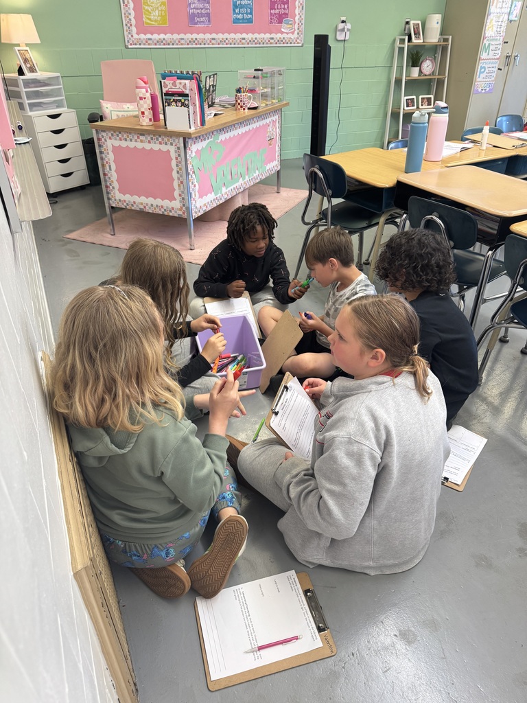 “Students in Mrs. Valentine’s science classes practiced using inquiry skills during a hands-on group activity. The skills they practiced were: observing, communicating, classifying, ordering, and comparing. They worked together to become super scientists!”