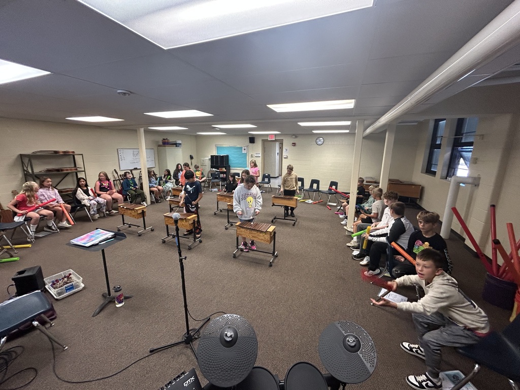 The 4th grade music classes have been having a great time learning skills and playing new instruments! 