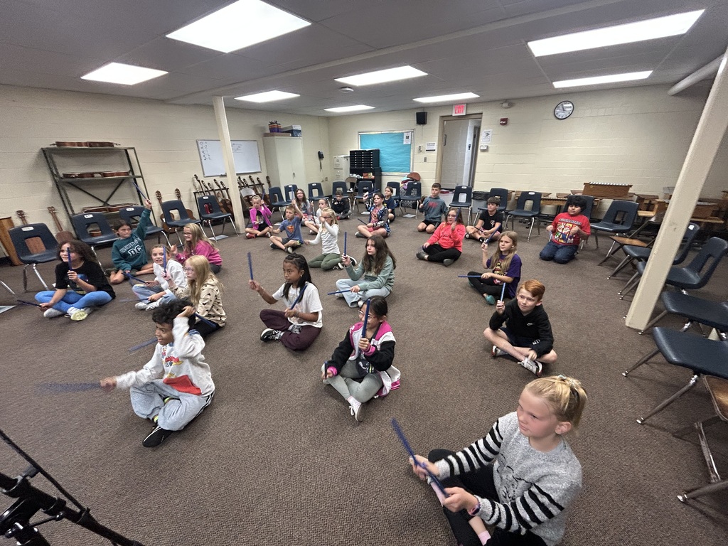 The 4th grade music classes have been having a great time learning skills and playing new instruments! 