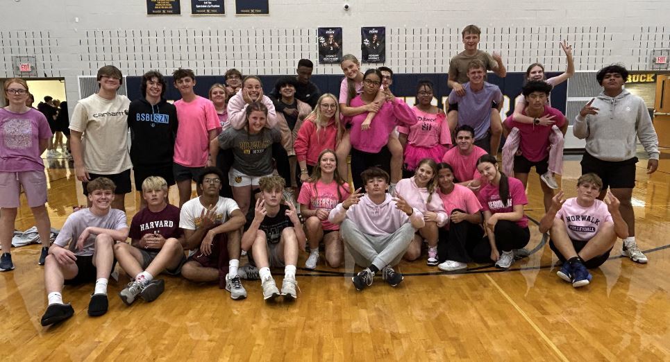 This week is Homecoming Spirit Week at NHS. The seniors were the overall winners of the spirit relays Moday night.  The sophomores won the tug of war competition.