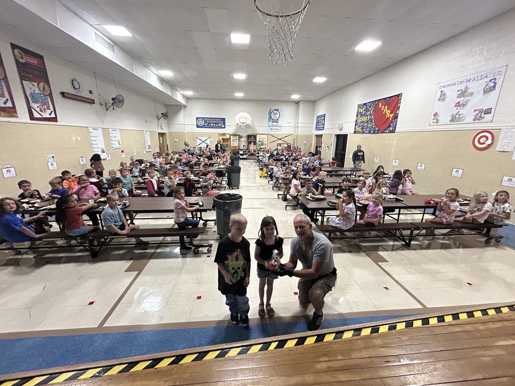 Thursday October 2 was national custodian day. Maplehurst Elementary recognized Eric Lieber, Mike Mariani and Mike King for all of their hard work and dedication to keep our school clean. Thank you for all you do. Pictured with Eric in the cafeteria are kindergarten students Hunter Colvin-Adams and Emersyn Schultz, pictured with Mike Mariani are kindergarten students Eli Stewart, Kennedy Rhineberger and Londyn Morris.