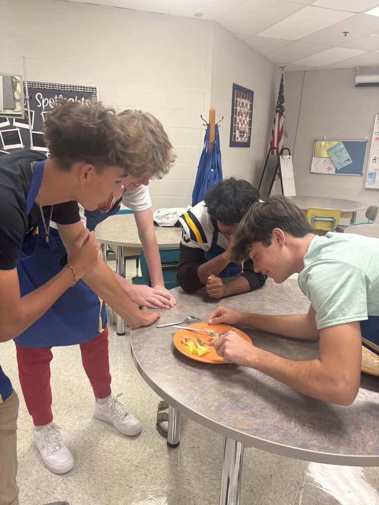 Students in Foods classes did a great job making omelets last week!