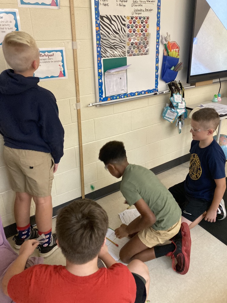 Check out these 5th Grade Blue Squad Scientists. Students chose what they would like to test while practicing the steps of the scientific method.