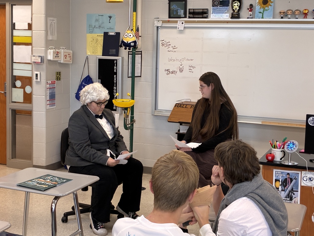 Students from Mr. Whaley's Honors Biology class interviewing scientists whose failures led to changes in society.  Some of these include Percy Spencer's invention of the microwave, Thomas Edison's invention of the lightbulb, Marie Curie's discovery of Radium & Polonium.  