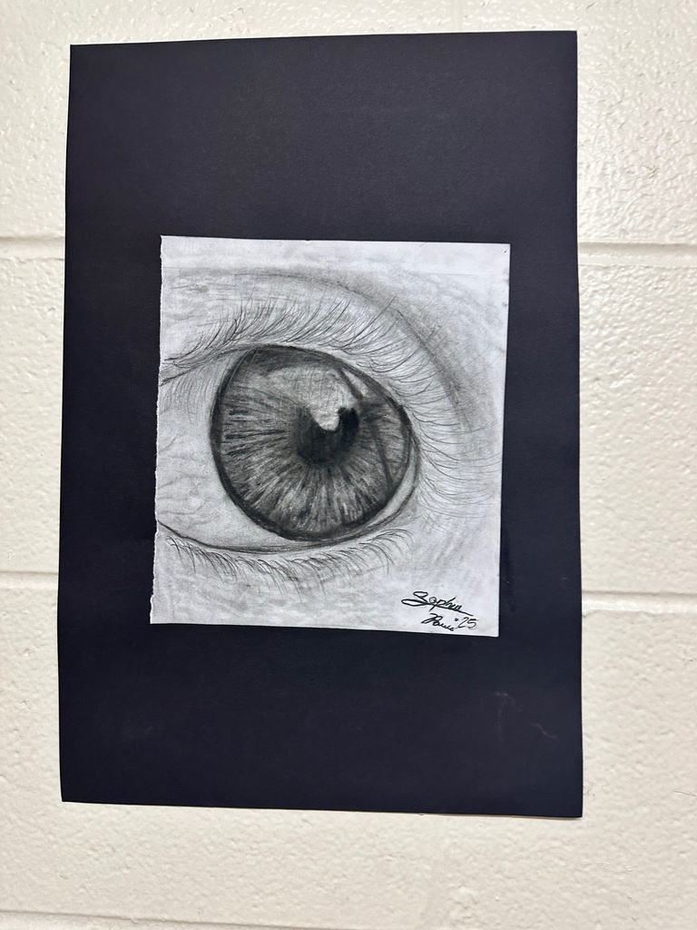 Some of the amazing art work coming out of the Middle School art room
