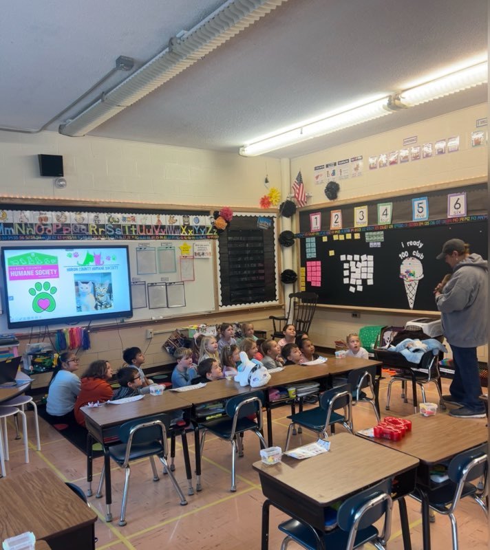Mrs. Cannon's 1st grade students at Maplehurst Elementary School spent the week learning about community helpers and even created their own cardbox box community buildings! A big thank you to our special visitors who brought their learning to life:  Mike Conney - Huron County Sheriff's Office Kristin Sabbato - Fisher Titus Registered Nurse Nick Shullick - Norwalk Sanitation Department  Dan Strayer and Kevin McGraw - Norwalk Fire Department Michelle Mancuso - Huron County Humane Society   Our students loved learning how these community helpers keep Norwalk safe, clean, and cared for! 