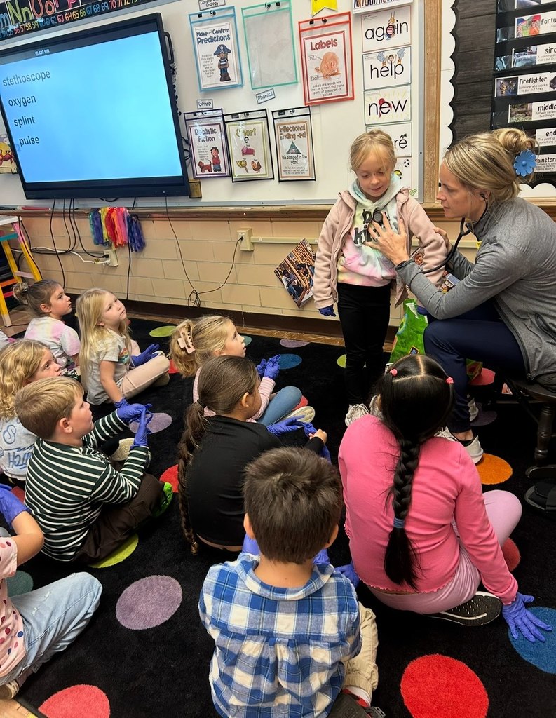 Mrs. Cannon's 1st grade students at Maplehurst Elementary School spent the week learning about community helpers and even created their own cardbox box community buildings! A big thank you to our special visitors who brought their learning to life:  Mike Conney - Huron County Sheriff's Office Kristin Sabbato - Fisher Titus Registered Nurse Nick Shullick - Norwalk Sanitation Department  Dan Strayer and Kevin McGraw - Norwalk Fire Department Michelle Mancuso - Huron County Humane Society   Our students loved learning how these community helpers keep Norwalk safe, clean, and cared for! 