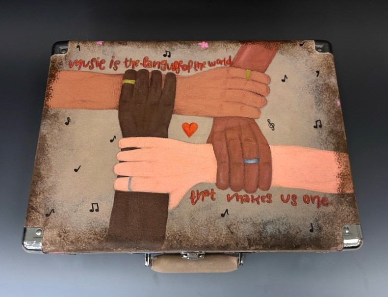 Check out what the NHS art department has been working on for a contest with Crosley Custom Record player.  Students in Mrs. Hipp's Painting and Ms. Boyer's Advanced Drawing Banded together to design the record player. We are going to need your help Starting November 3rd-7th with daily voting so we can win our region to get in the finals.   You can help right now...every like on this post also counts as a vote!  #CrosleyCustomCruiser2025