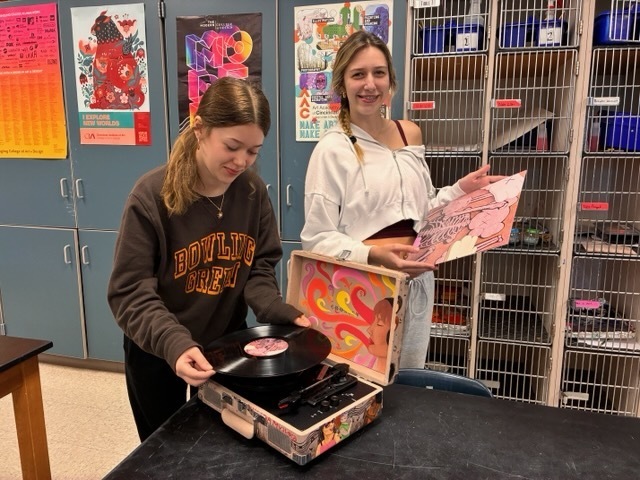 Check out what the NHS art department has been working on for a contest with Crosley Custom Record player.  Students in Mrs. Hipp's Painting and Ms. Boyer's Advanced Drawing Banded together to design the record player. We are going to need your help Starting November 3rd-7th with daily voting so we can win our region to get in the finals.   You can help right now...every like on this post also counts as a vote!  #CrosleyCustomCruiser2025