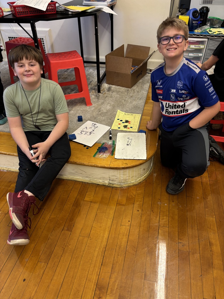 Mrs. Baker’s class had fun using tic tac toe to learn multiplication!  