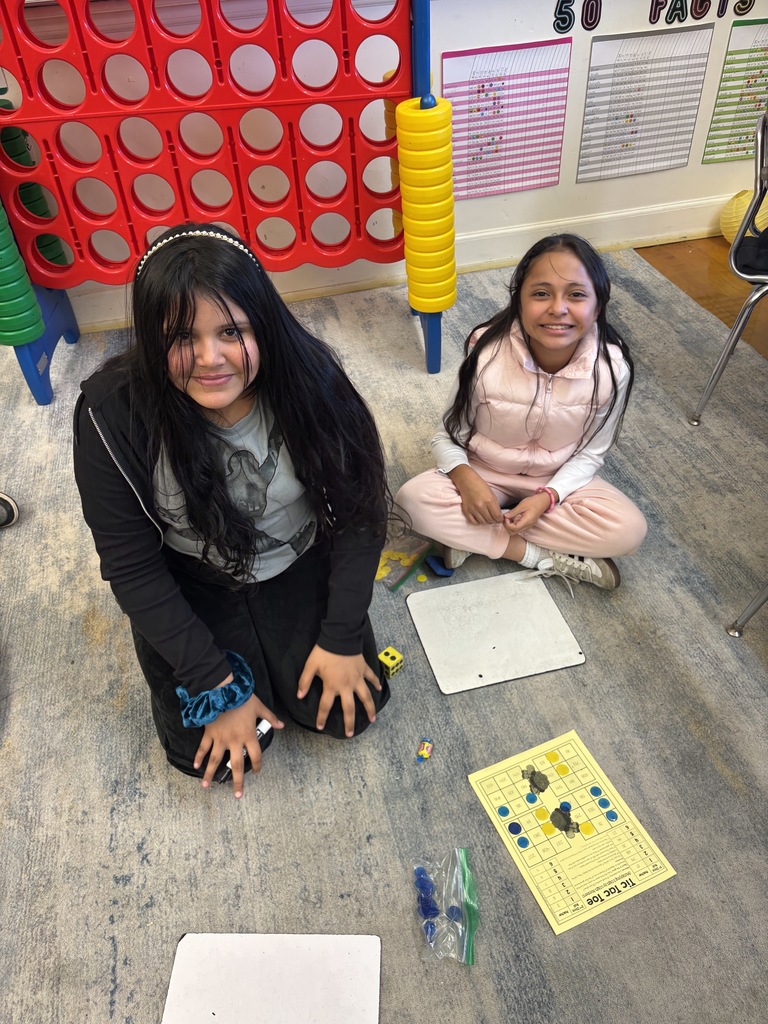 Mrs. Baker’s class had fun using tic tac toe to learn multiplication!  