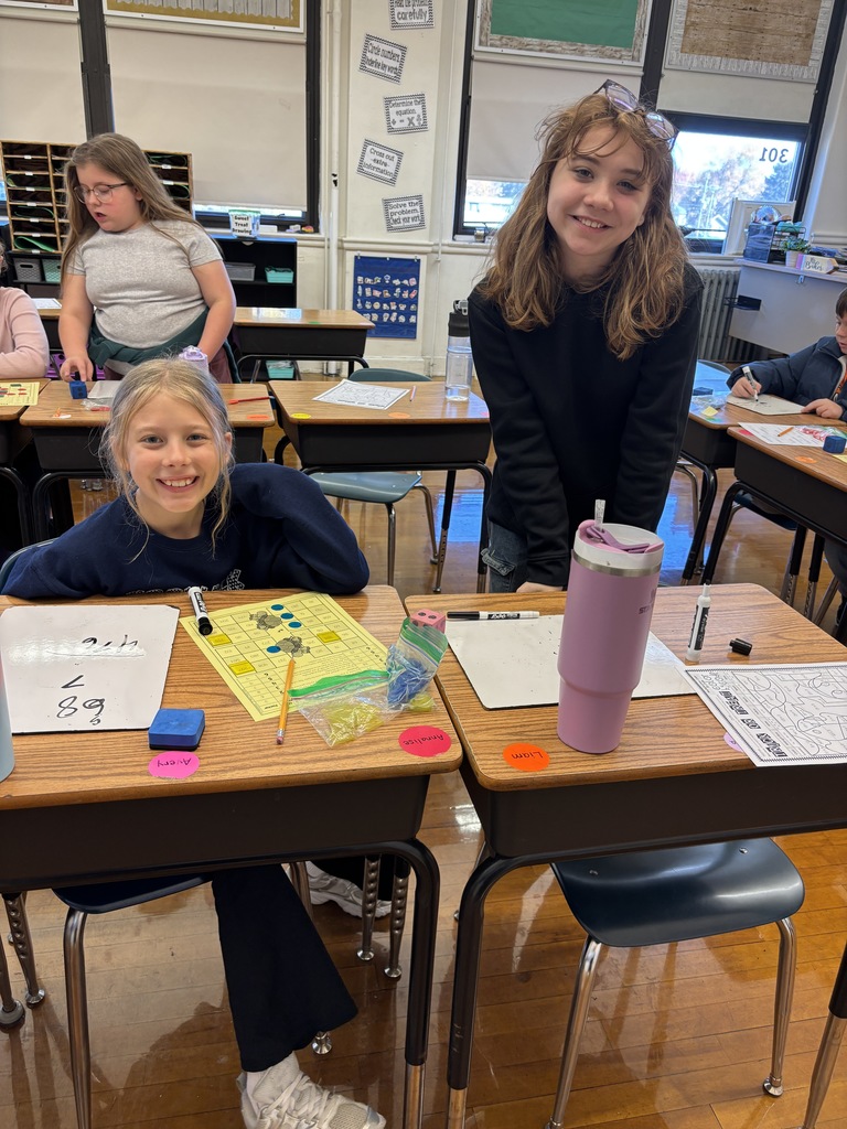 Mrs. Baker’s class had fun using tic tac toe to learn multiplication!  