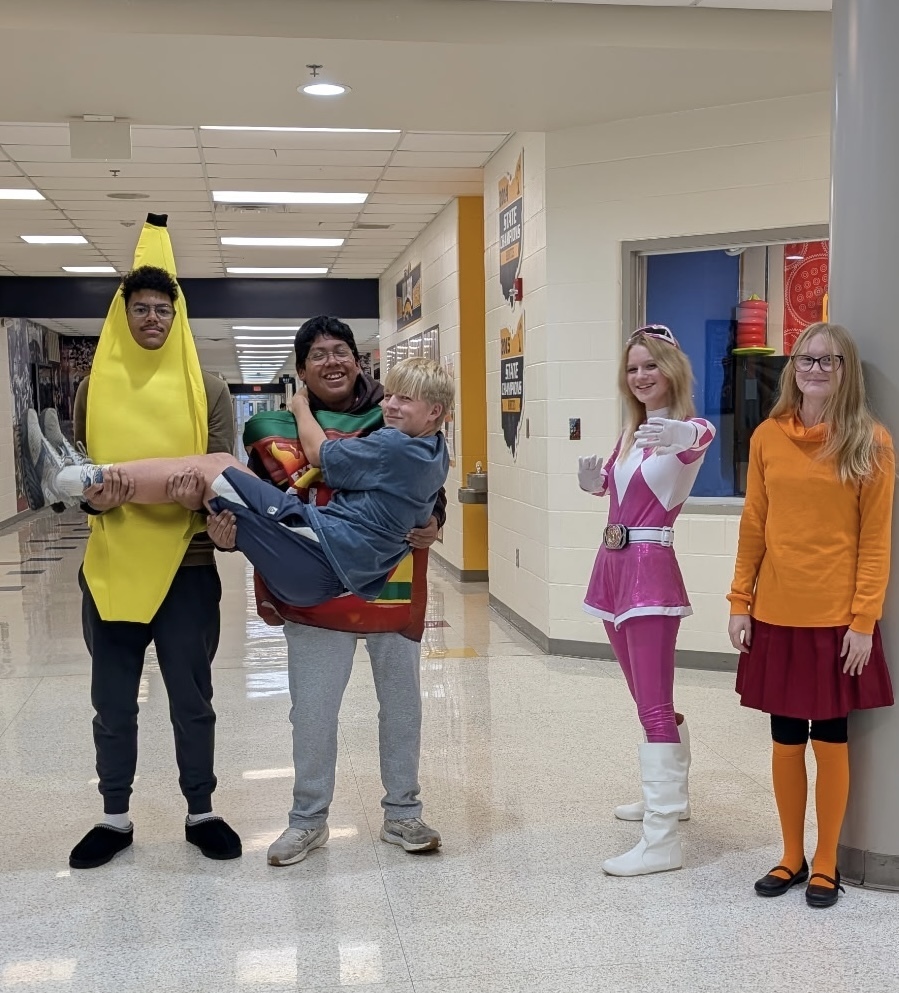 Halloween costumes and fun at NHS today!