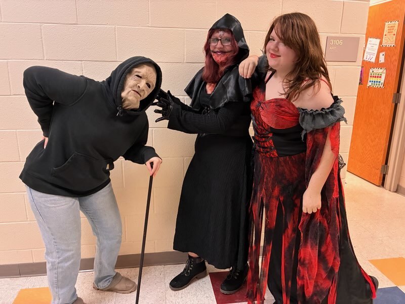 Halloween costumes and fun at NHS today!