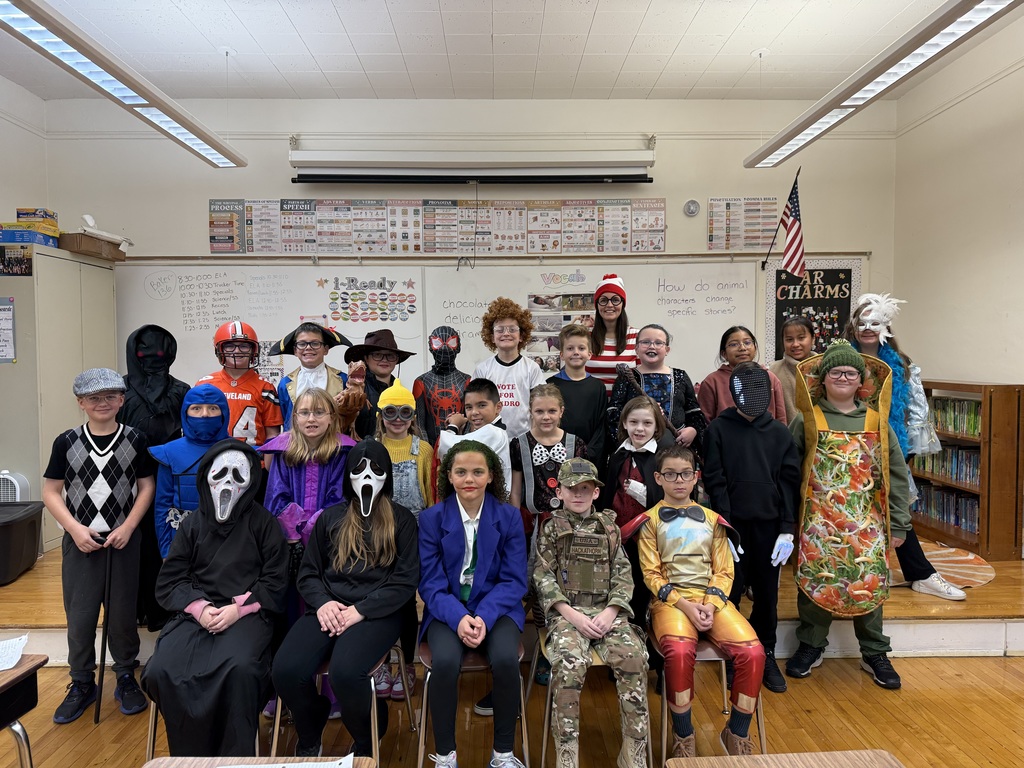Mrs. Montague’s class celebrating Halloween today.