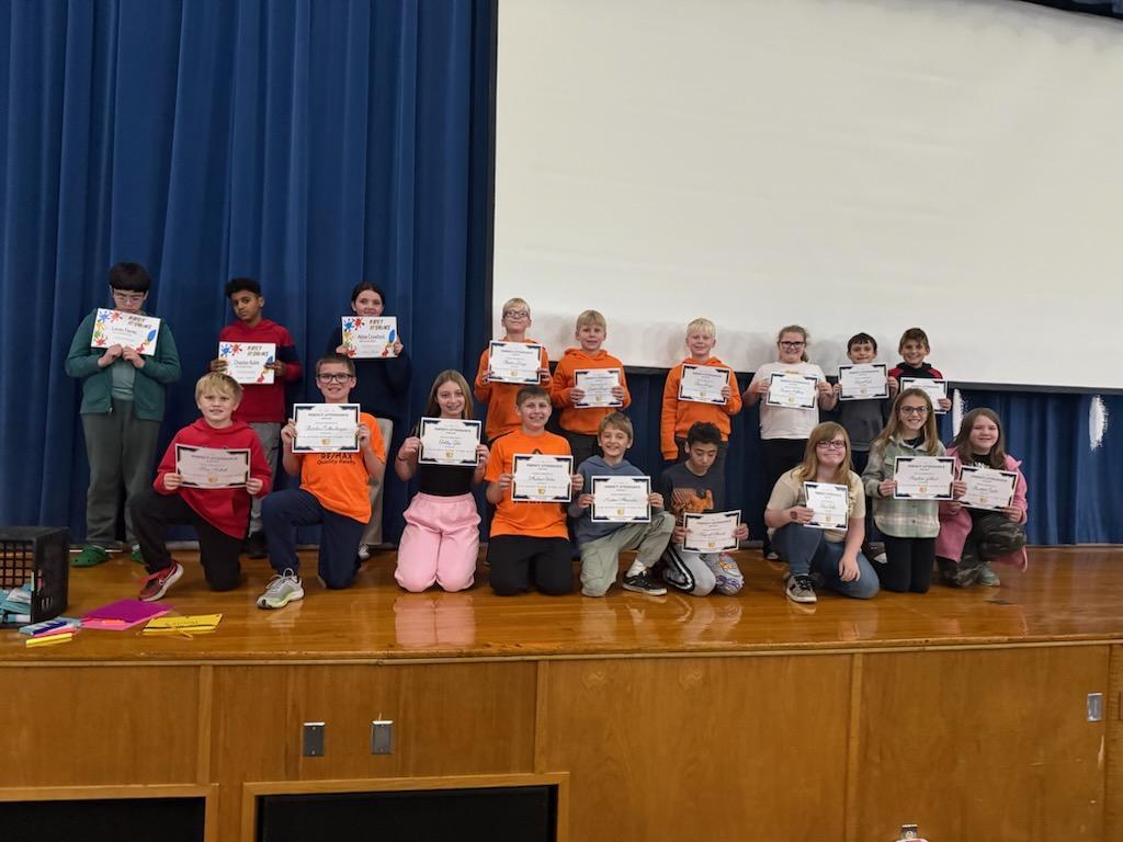 Students on the 5th Grade Blue team were recognized for their Quarter 1 success! Way to go!