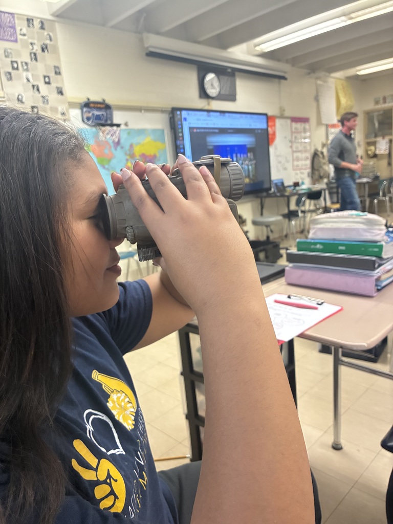 NMS students got an early treat with a visit from an active duty member of our military.