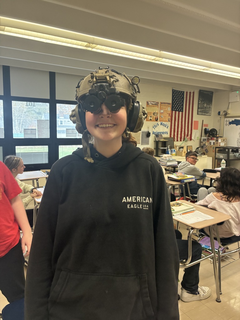 NMS students got an early treat with a visit from an active duty member of our military.