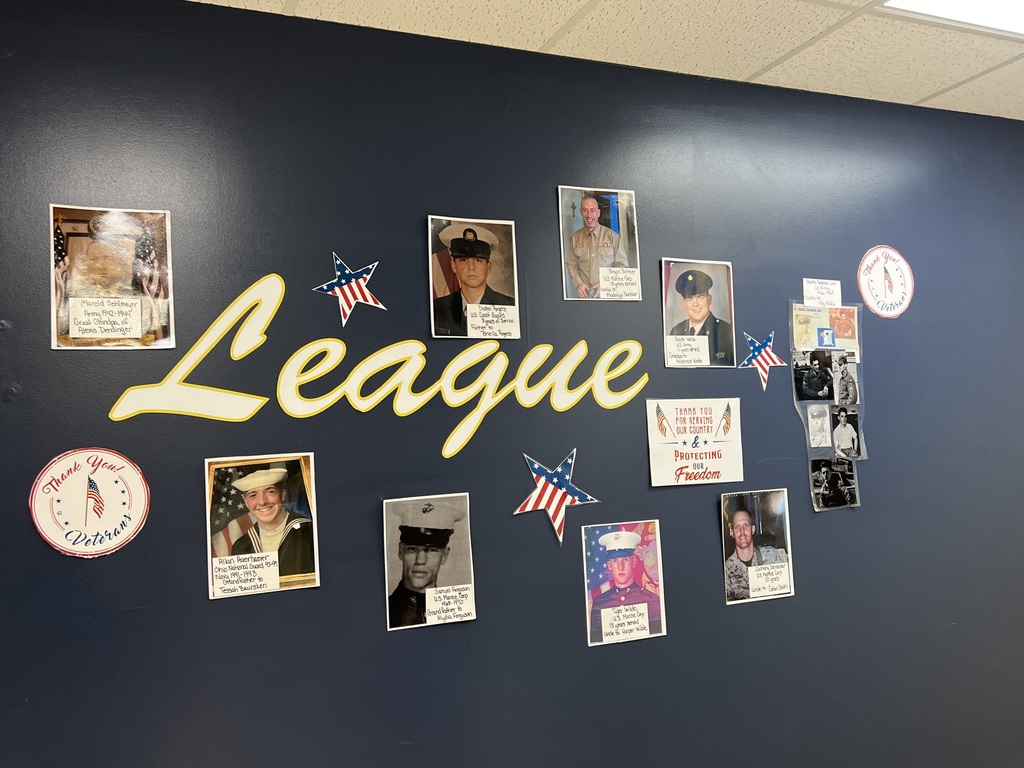 In honor of Veterans Day League Street school has created a Wall of Honor for our students whose family members are serving or have served in the armed forces. We are also doing a service project and collecting donations for the Sandusky Veterans home. They are in need of full size personal hygiene items like lotion, after shave, body wash, mouthwash, ladies hygiene items, cologne or perfume. They could also use new men's and women's clothing sizes L - 5X in shirts, sweatshirts, sweatpants, jackets, pajama pants or hoodies. Please feel free to send more photos or items for donations to League Street School. Thank You!!