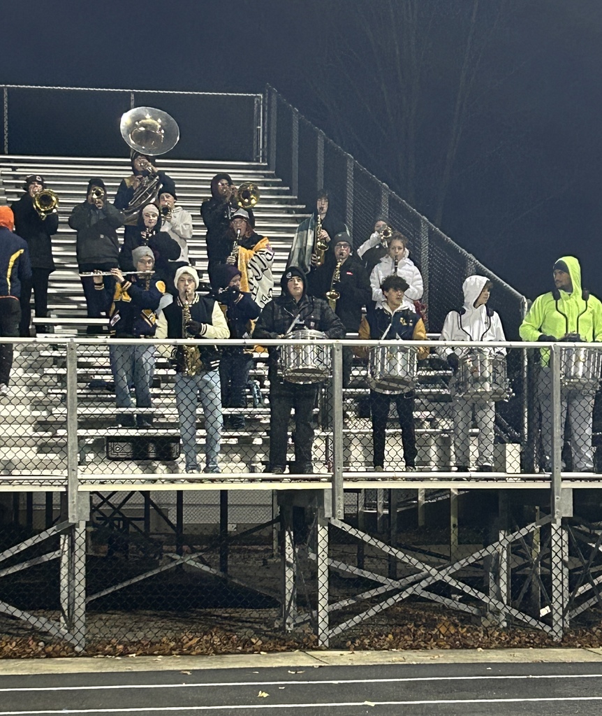 The senior girls dominated the junior girls 36-24 this week at the annual Powder Puff football game. Seniors were led by receiver Taryn Temple, and quarterbacks Audryn Ott and Trinity Lazzara. Junior CJ Bennett also had an outstanding game as quarterback. Thanks also to the pep band for braving the cold to entertain the crowd.