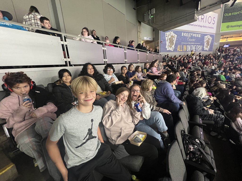Students at League St. got to celebrate good grades and behavior for the 1st quarter by attending a Walleye game in Toledo on Wednesday!