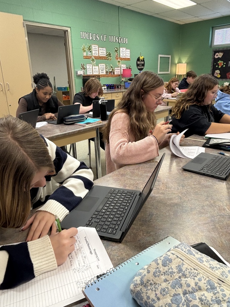 Students in Mrs. Schlotterer’s Independent Living classes have been working on a grocery shopping on a budget project. They have to plan 3 days worth of healthy meals and “shop” online at Walmart, while staying within their allotted budget. Several students were shocked at how fast the grocery bills added up!