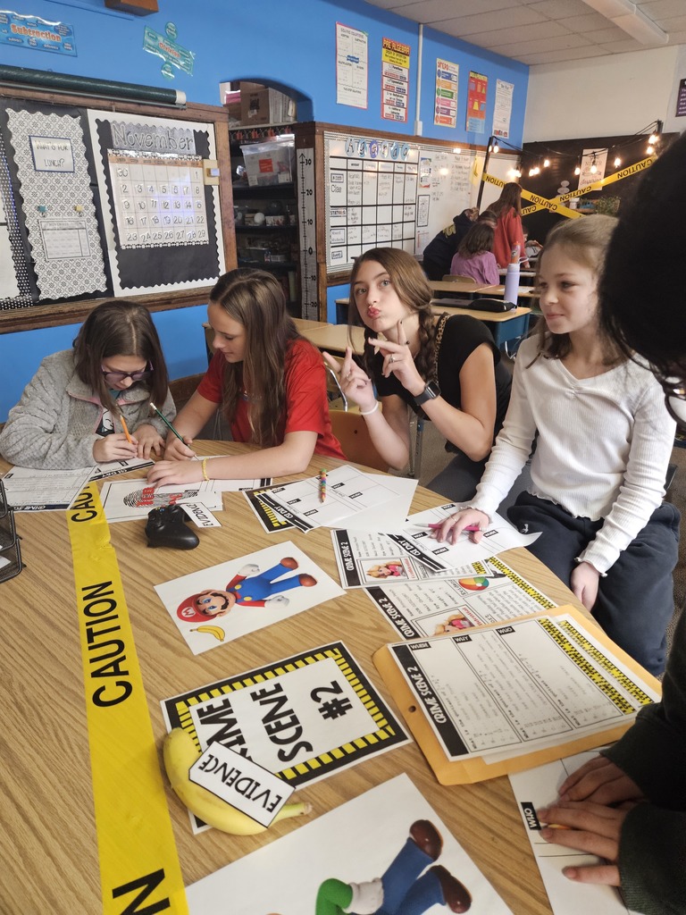 6th grade students in Mrs. Lindenberger's class got to pretend to be detectives in a CSI case while practice dividing fractions!