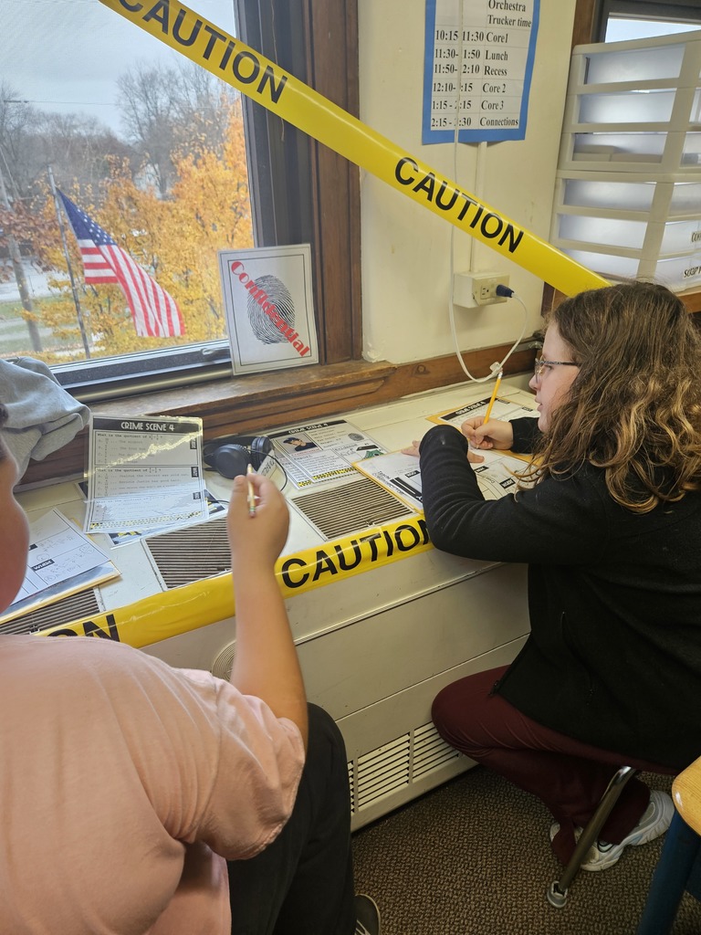 6th grade students in Mrs. Lindenberger's class got to pretend to be detectives in a CSI case while practice dividing fractions!